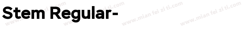 Stem Regular字体转换